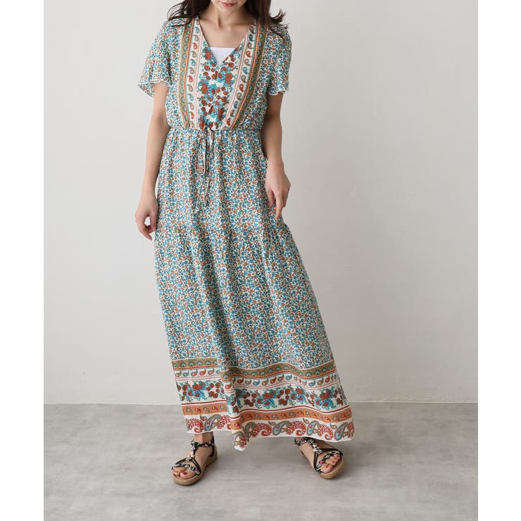 【25年春夏新作】フラワーモチーフ ビジュー リゾートサンダル | DEMETER | 詳細画像9 