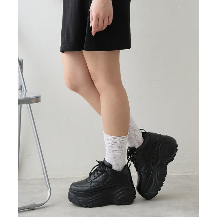 【25年春夏新作】軽量 厚底ソール レースアップ スニーカー | DEMETER | 詳細画像48 