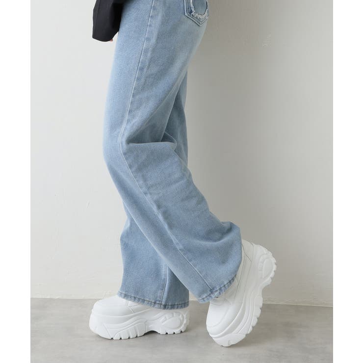 【25年春夏新作】軽量 厚底ソール レースアップ スニーカー | DEMETER | 詳細画像55 