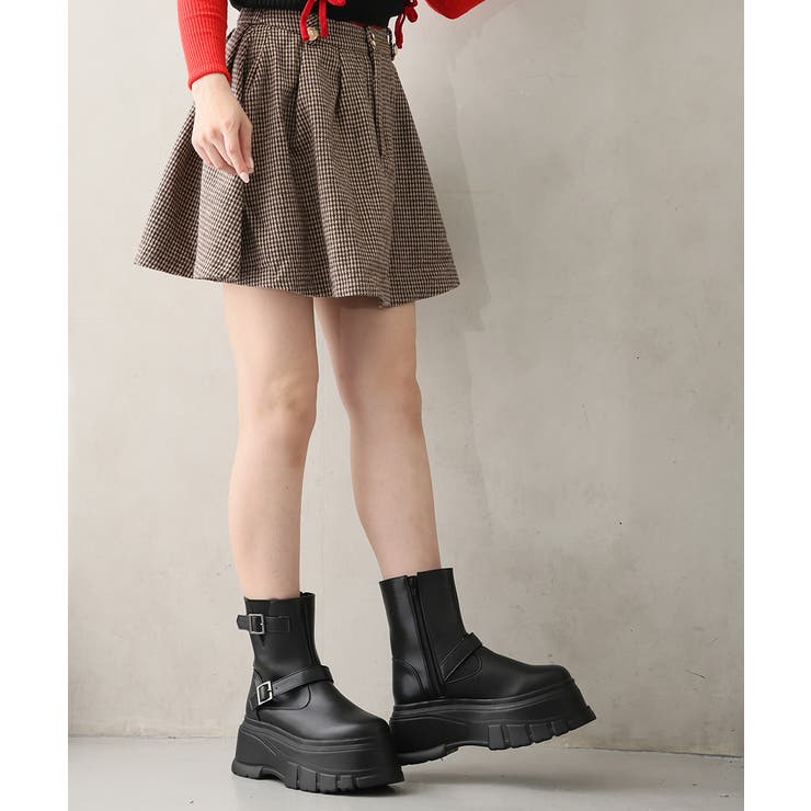 【25年秋冬新作】厚底 プラットフォーム デザインソール エンジニアブーツ | DEMETER | 詳細画像15 