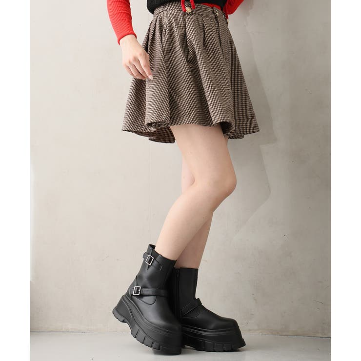 【25年秋冬新作】厚底 プラットフォーム デザインソール エンジニアブーツ | DEMETER | 詳細画像16 