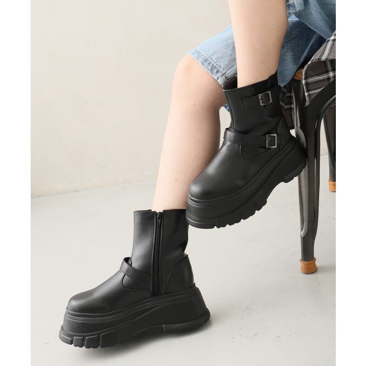 25年秋冬新作】厚底 プラットフォーム デザインソール エンジニア