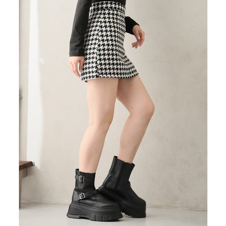 【25年秋冬新作】厚底 プラットフォーム デザインソール エンジニアブーツ | DEMETER | 詳細画像29 