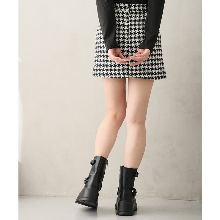 【25年秋冬新作】厚底 プラットフォーム デザインソール エンジニアブーツ | DEMETER | 詳細画像31 