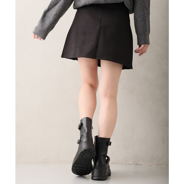 【25年秋冬新作】厚底 プラットフォーム デザインソール エンジニアブーツ | DEMETER | 詳細画像9 