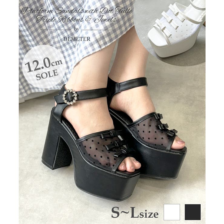 厚底 プラットフォーム ドットチュール | DEMETER | 詳細画像1 