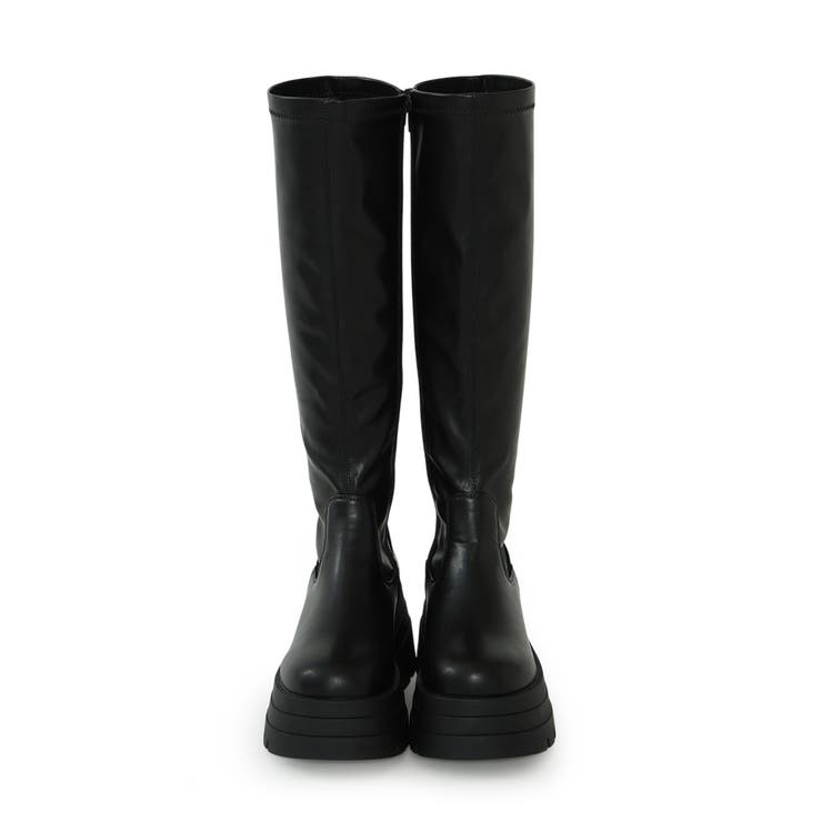 【25年秋冬新作】厚底 トリプルソール ストレッチ ロングブーツ | DEMETER | 詳細画像43 