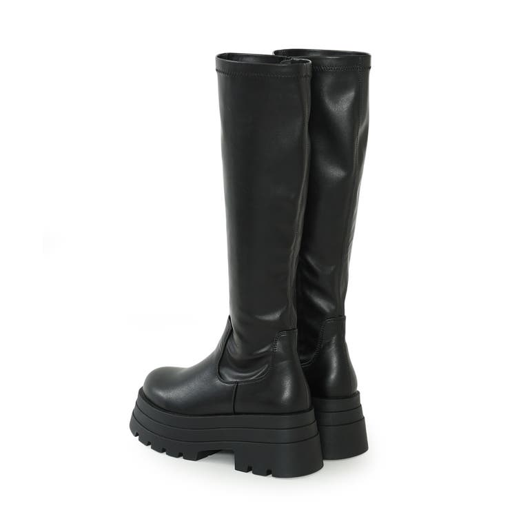 【25年秋冬新作】厚底 トリプルソール ストレッチ ロングブーツ | DEMETER | 詳細画像45 