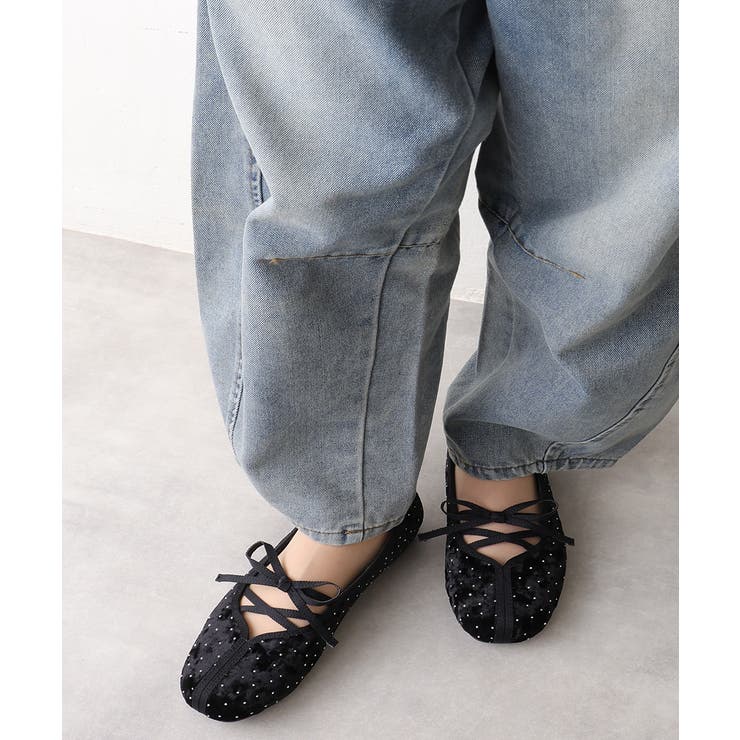 【25年秋冬新作】レースアップリボン フラット バレエパンプス | DEMETER | 詳細画像18 