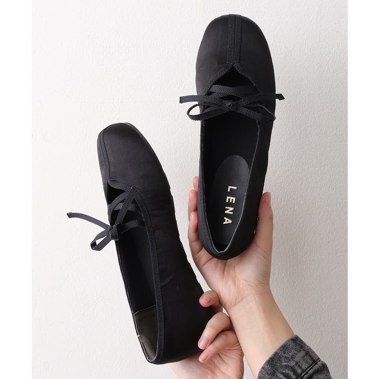 【25年秋冬新作】レースアップリボン フラット バレエパンプス | DEMETER | 詳細画像5 