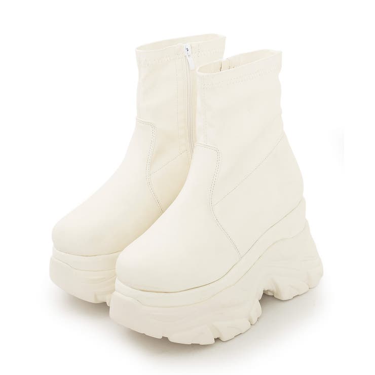 【25年秋冬新作】厚底 ボリュームソール ストレッチ ショートブーツ | DEMETER | 詳細画像26 