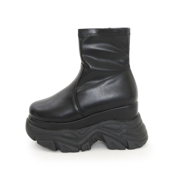 【25年秋冬新作】厚底 ボリュームソール ストレッチ ショートブーツ | DEMETER | 詳細画像28 