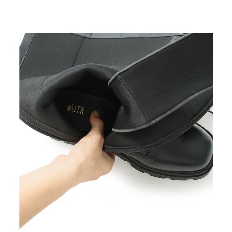 【25年秋冬新作】厚底 プラットフォーム レースアップ ロングブーツ | DEMETER | 詳細画像37 