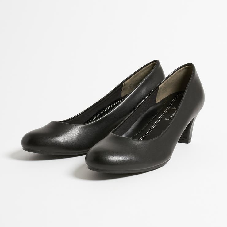 ブラック | ラウンドトゥ 5.5cmヒールフォーマルパンプス | DEMETER