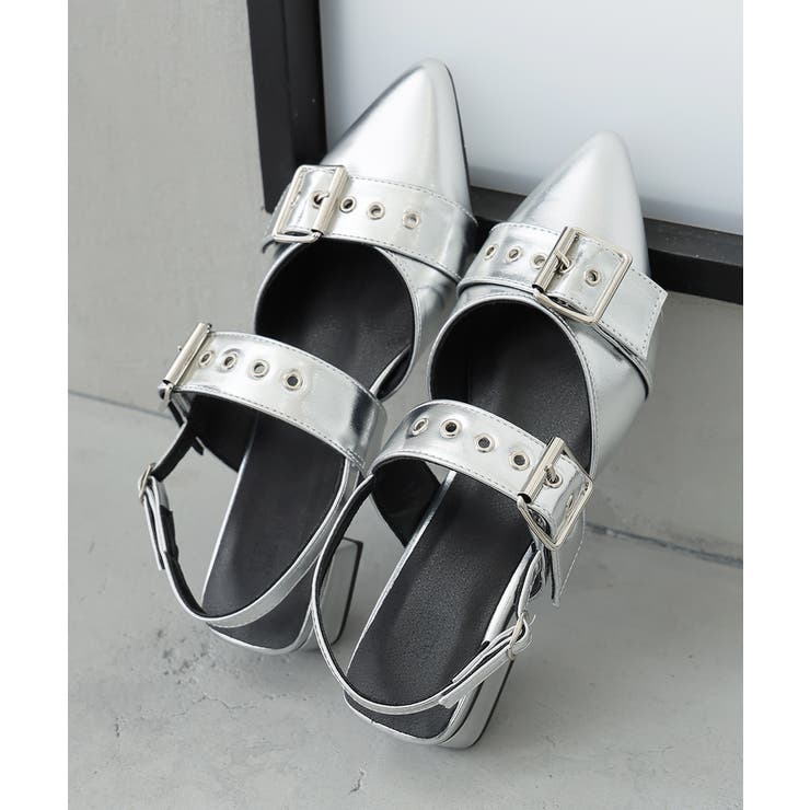 【26年春夏再販】ポインテッドトゥ バックルベルト ストラップパンプス | DEMETER | 詳細画像13 