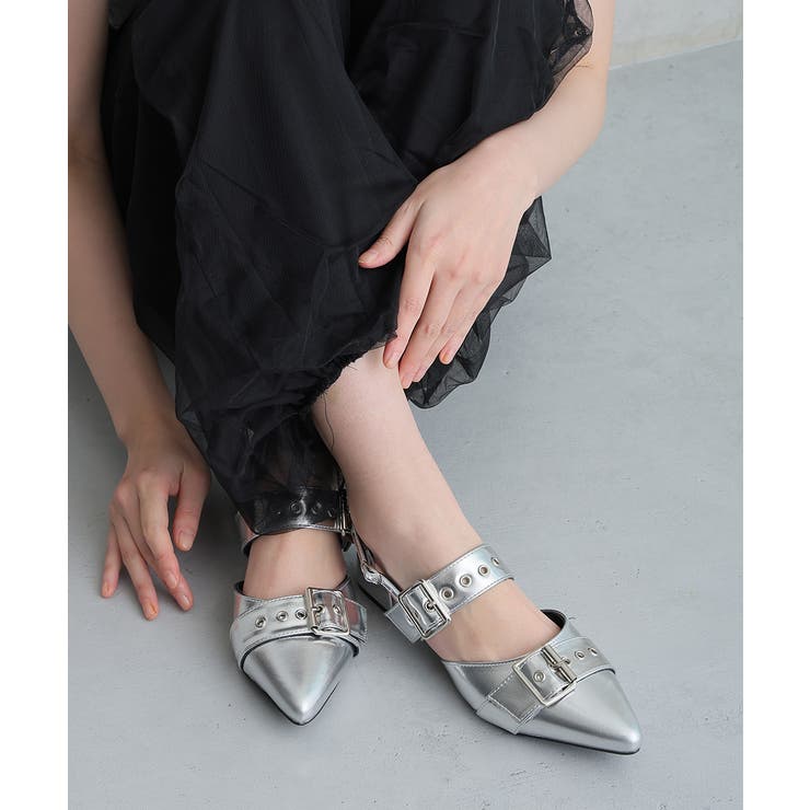 【26年春夏再販】ポインテッドトゥ バックルベルト ストラップパンプス | DEMETER | 詳細画像14 