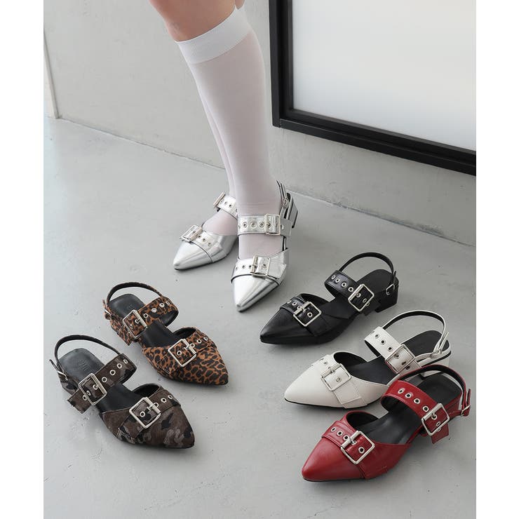 【26年春夏再販】ポインテッドトゥ バックルベルト ストラップパンプス | DEMETER | 詳細画像25 