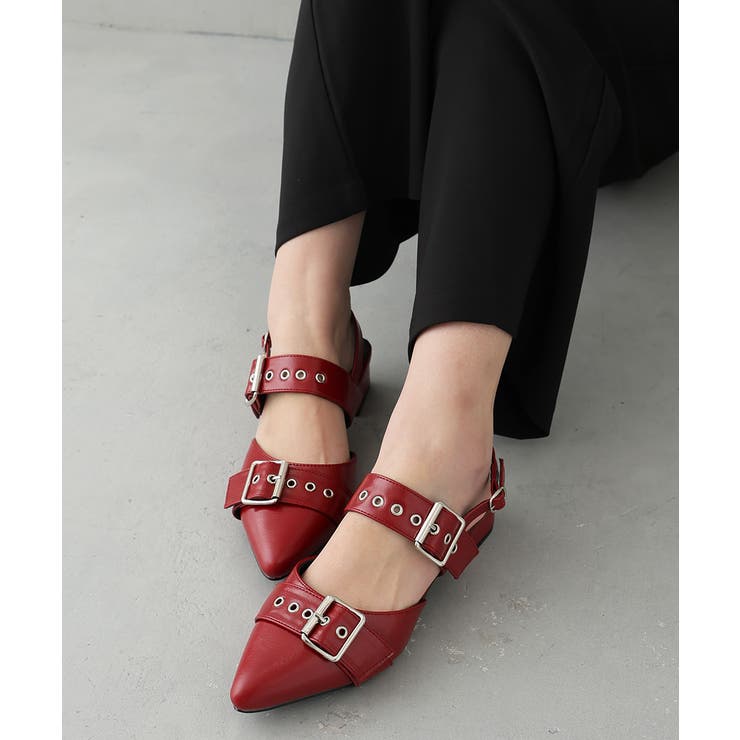 【26年春夏再販】ポインテッドトゥ バックルベルト ストラップパンプス | DEMETER | 詳細画像27 