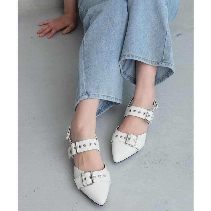 【26年春夏再販】ポインテッドトゥ バックルベルト ストラップパンプス | DEMETER | 詳細画像39 