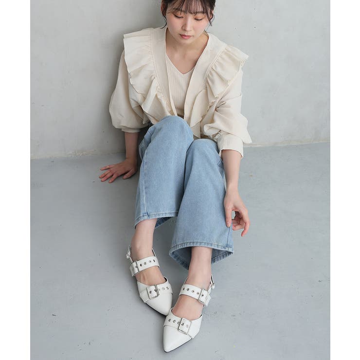 【26年春夏再販】ポインテッドトゥ バックルベルト ストラップパンプス | DEMETER | 詳細画像40 