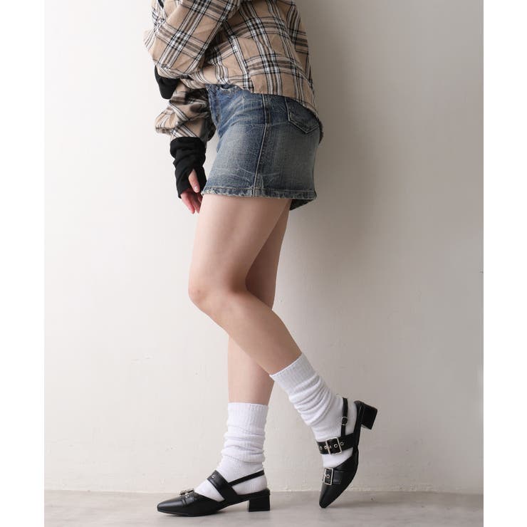 【26年春夏再販】ポインテッドトゥ バックルベルト ストラップパンプス | DEMETER | 詳細画像75 