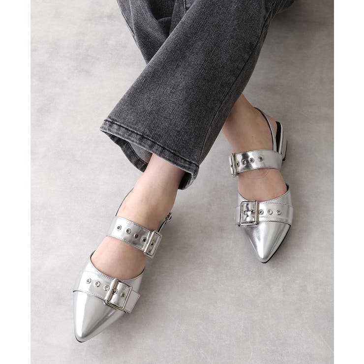 【26年春夏再販】ポインテッドトゥ バックルベルト ストラップパンプス | DEMETER | 詳細画像84 