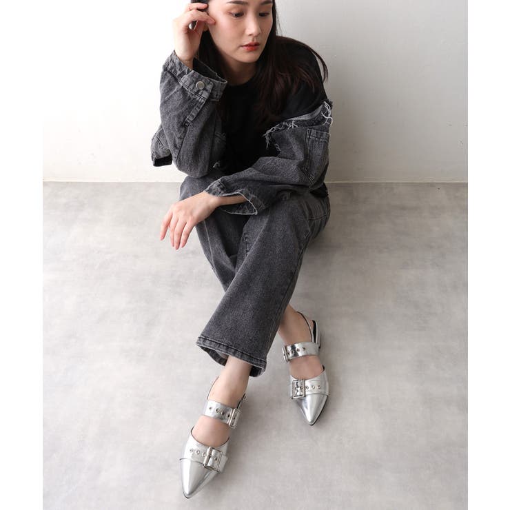 【26年春夏再販】ポインテッドトゥ バックルベルト ストラップパンプス | DEMETER | 詳細画像85 