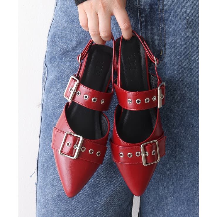 【26年春夏再販】ポインテッドトゥ バックルベルト ストラップパンプス | DEMETER | 詳細画像91 