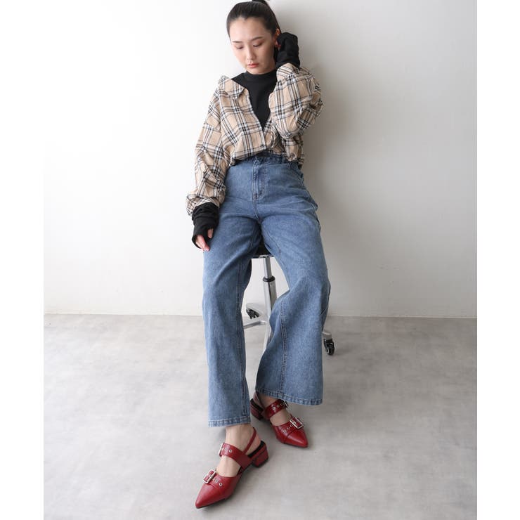 【26年春夏再販】ポインテッドトゥ バックルベルト ストラップパンプス | DEMETER | 詳細画像93 