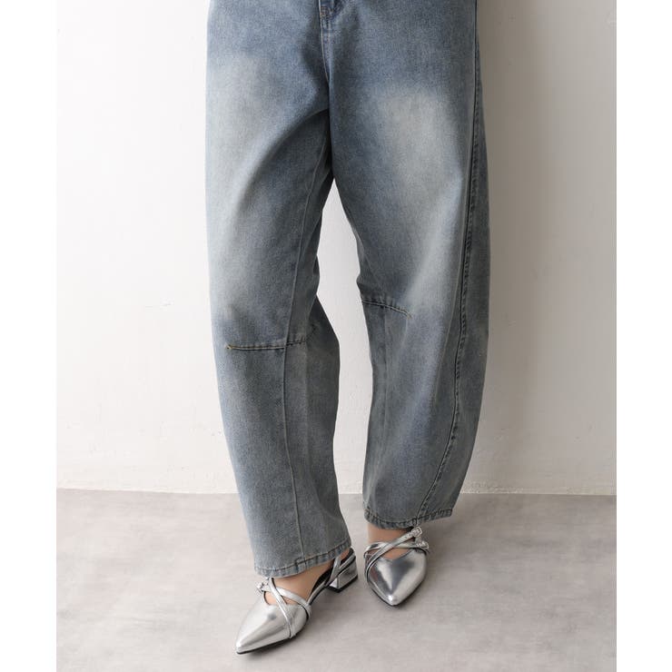 【25年秋冬新作】ポインテッドトゥ クロスデザイン ストラップパンプス | DEMETER | 詳細画像16 