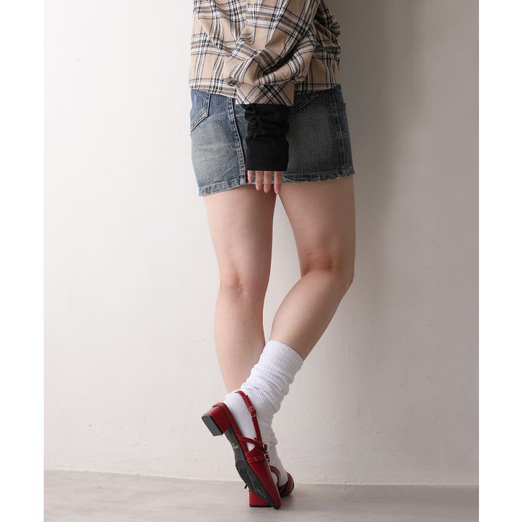 【25年秋冬新作】ポインテッドトゥ クロスデザイン ストラップパンプス | DEMETER | 詳細画像33 