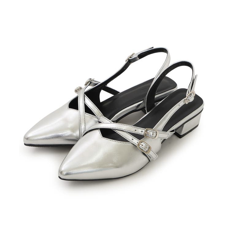 【25年秋冬新作】ポインテッドトゥ クロスデザイン ストラップパンプス | DEMETER | 詳細画像40 