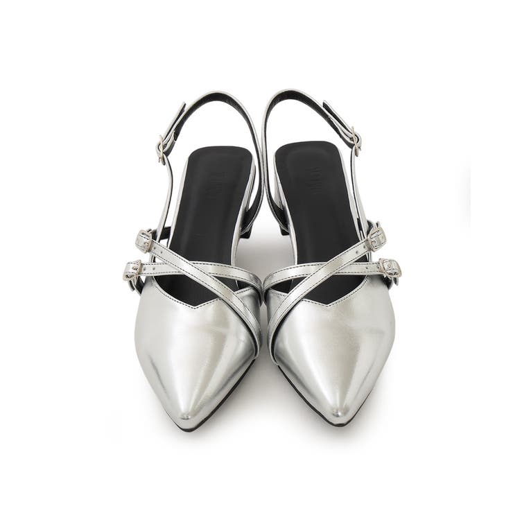 【25年秋冬新作】ポインテッドトゥ クロスデザイン ストラップパンプス | DEMETER | 詳細画像42 