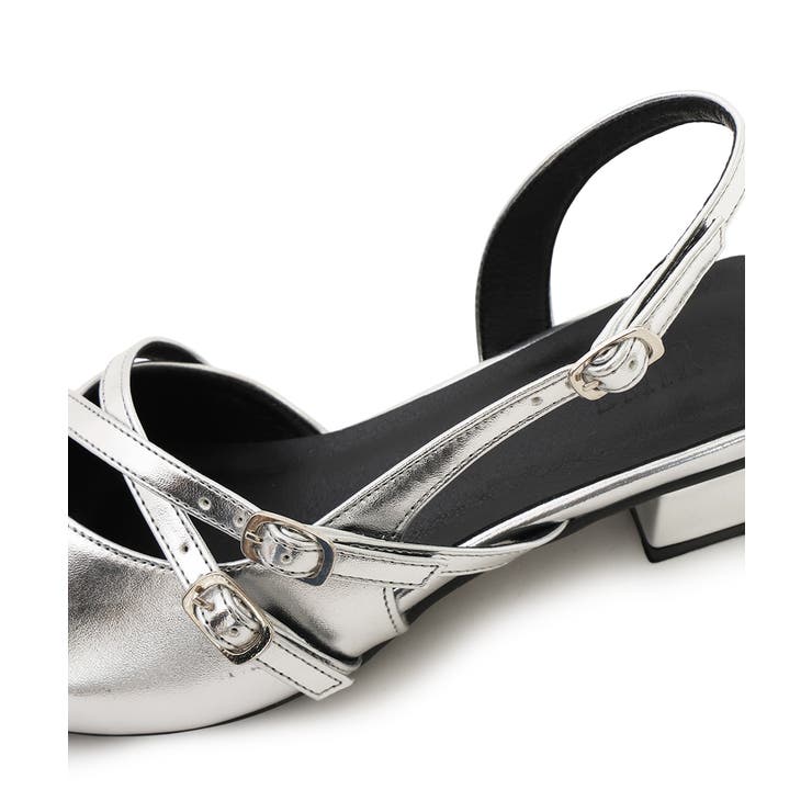 【25年秋冬新作】ポインテッドトゥ クロスデザイン ストラップパンプス | DEMETER | 詳細画像47 