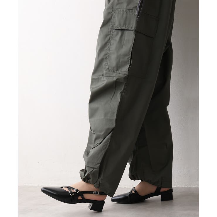 【25年秋冬新作】ポインテッドトゥ クロスデザイン ストラップパンプス | DEMETER | 詳細画像8 