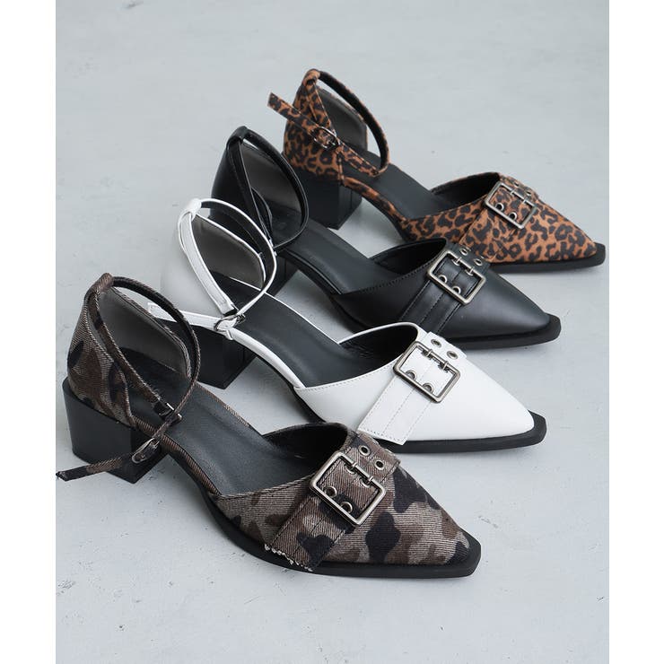 【26年春夏新作】ポインテッドトゥ アンクルストラップ セパレートパンプス | DEMETER | 詳細画像2 