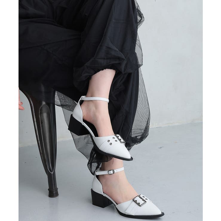 【26年春夏新作】ポインテッドトゥ アンクルストラップ セパレートパンプス | DEMETER | 詳細画像21 