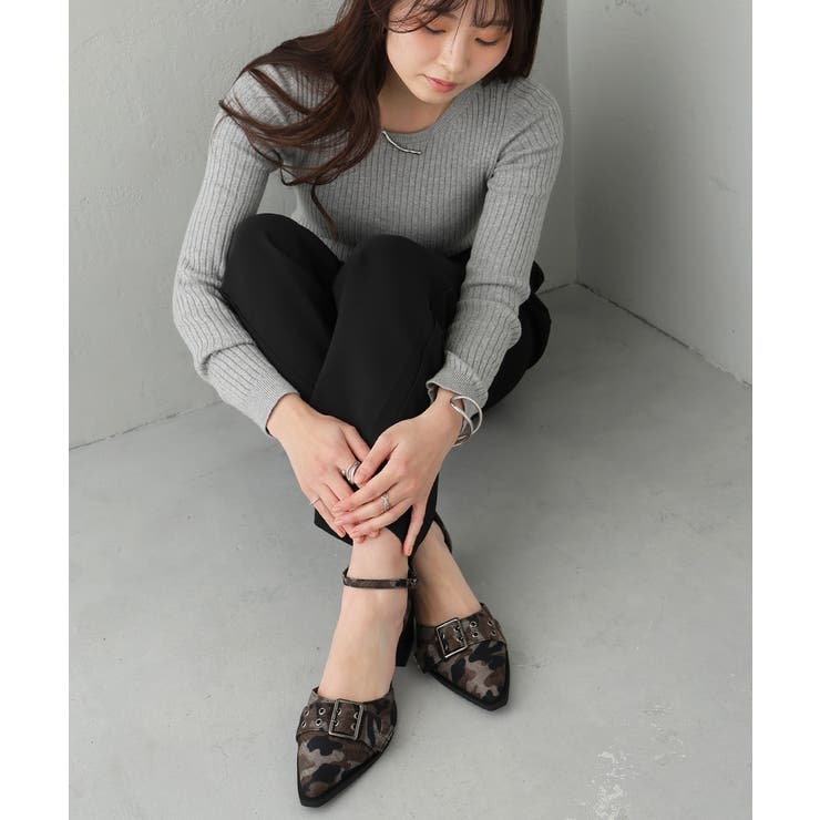 【26年春夏新作】ポインテッドトゥ アンクルストラップ セパレートパンプス | DEMETER | 詳細画像37 