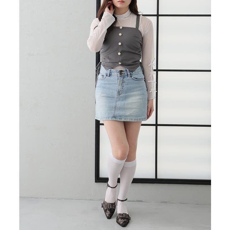 【26年春夏新作】ポインテッドトゥ アンクルストラップ セパレートパンプス | DEMETER | 詳細画像47 