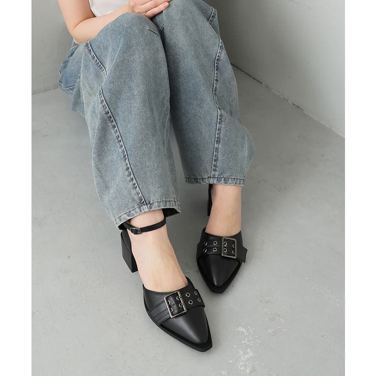 【26年春夏新作】ポインテッドトゥ アンクルストラップ セパレートパンプス | DEMETER | 詳細画像5 