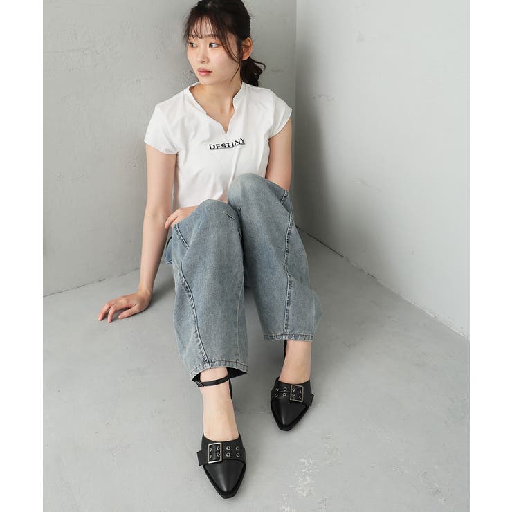 【26年春夏新作】ポインテッドトゥ アンクルストラップ セパレートパンプス | DEMETER | 詳細画像6 