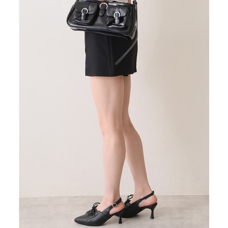 【26年春夏新作】ポインテッドトゥ レースアップ バックストラップ パンプス | DEMETER | 詳細画像15 