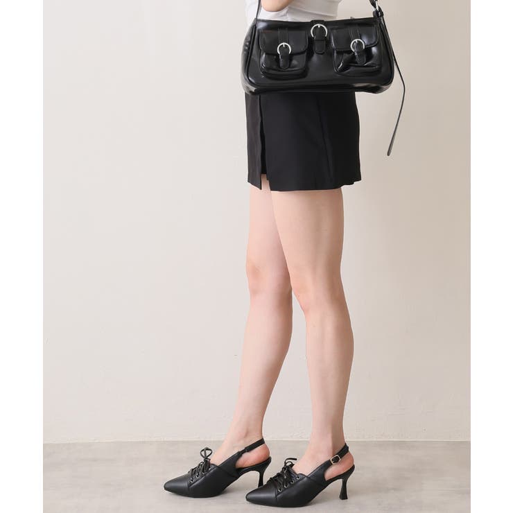 【26年春夏新作】ポインテッドトゥ レースアップ バックストラップ パンプス | DEMETER | 詳細画像16 