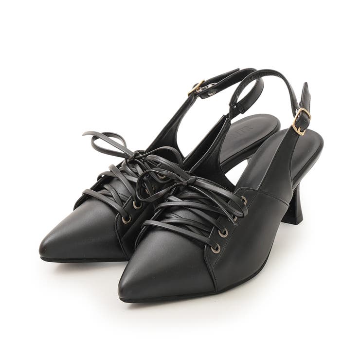 【26年春夏新作】ポインテッドトゥ レースアップ バックストラップ パンプス | DEMETER | 詳細画像34 