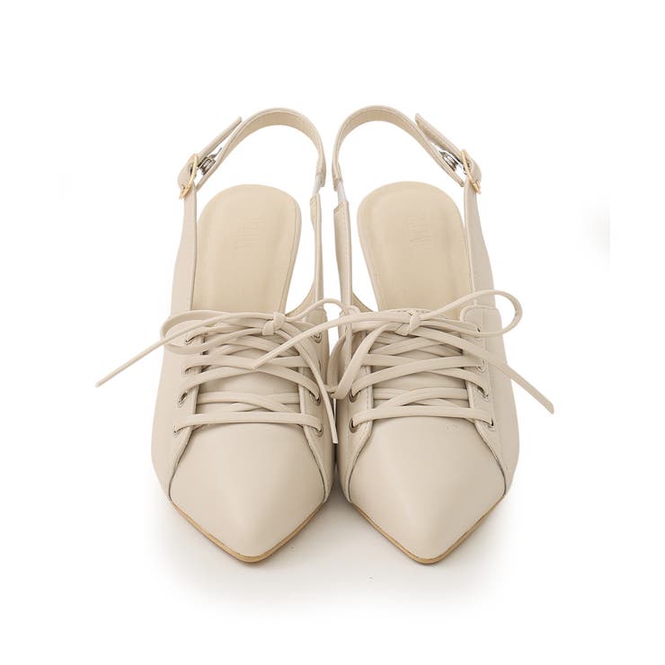 【26年春夏新作】ポインテッドトゥ レースアップ バックストラップ パンプス | DEMETER | 詳細画像36 