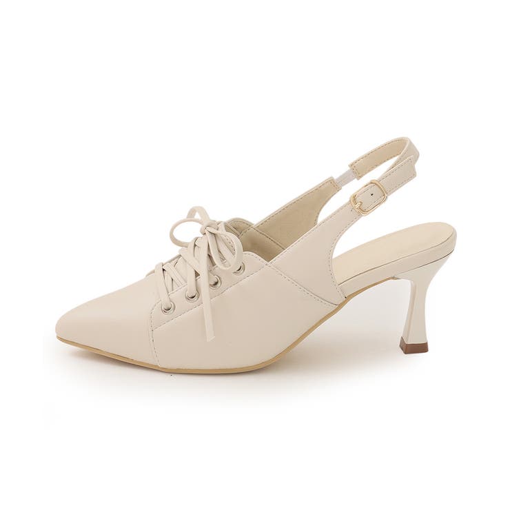 【26年春夏新作】ポインテッドトゥ レースアップ バックストラップ パンプス | DEMETER | 詳細画像37 