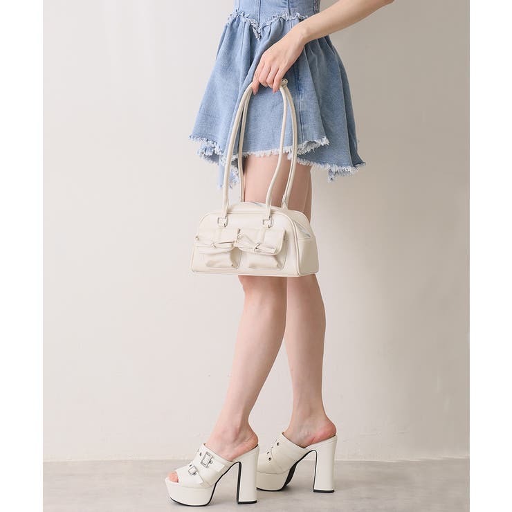 【26年春夏新作】厚底太ヒール オープントゥ バックルダブルベルト | DEMETER | 詳細画像22 