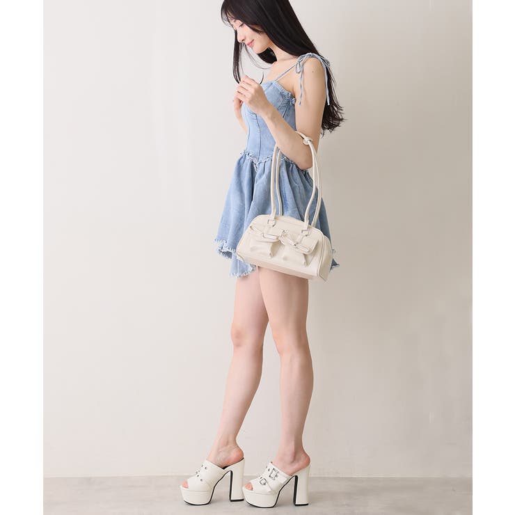 【26年春夏新作】厚底太ヒール オープントゥ バックルダブルベルト | DEMETER | 詳細画像24 