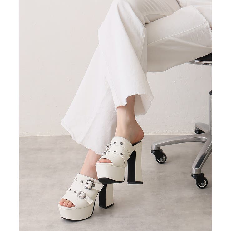 【26年春夏新作】厚底太ヒール オープントゥ バックルダブルベルト | DEMETER | 詳細画像25 