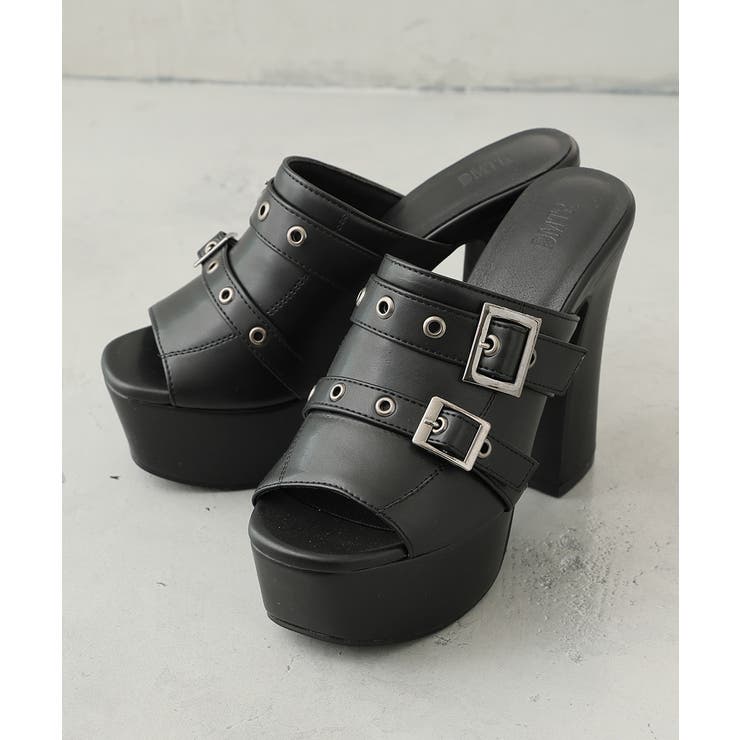 【26年春夏新作】厚底太ヒール オープントゥ バックルダブルベルト | DEMETER | 詳細画像33 
